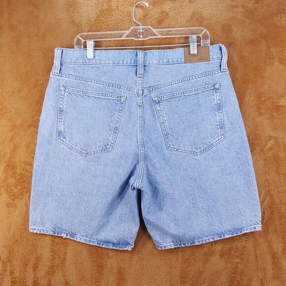 MADEWELL Mens Shorts Size 31 Blue Jean Medium Wash Denim 8" - Picture 3 of 8